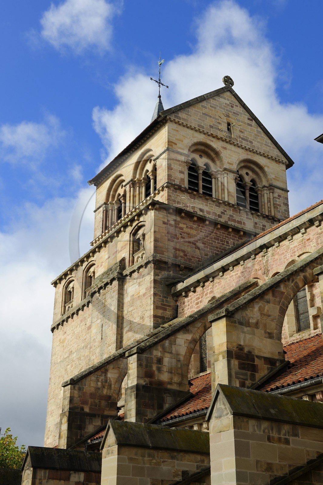 France, Vosges (88), Epinal, la Tour Beffroy de la basilique Saint-Maurice