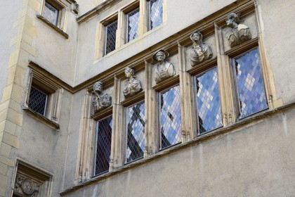 France, Moselle (57), Metz, la maison des Têtes (1529) située En Fournirue