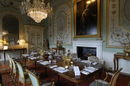 Royaume-Uni, Ecosse, région de l' Argyll, salle à manger du chateau d' Inveraray