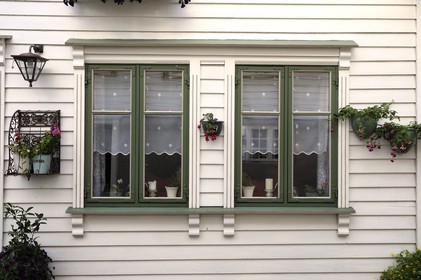 Norway, Rogaland County, Stavanger, wooden houses in the old town
