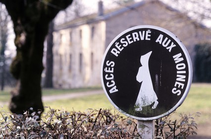 France, Côte-d'Or (21), Cîteaux, moines de l' abbaye cistercienne de Cîteaux