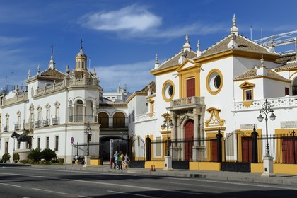 Spain, Andalusia, Seville, the Maestranza bullring (plaza de Toros)