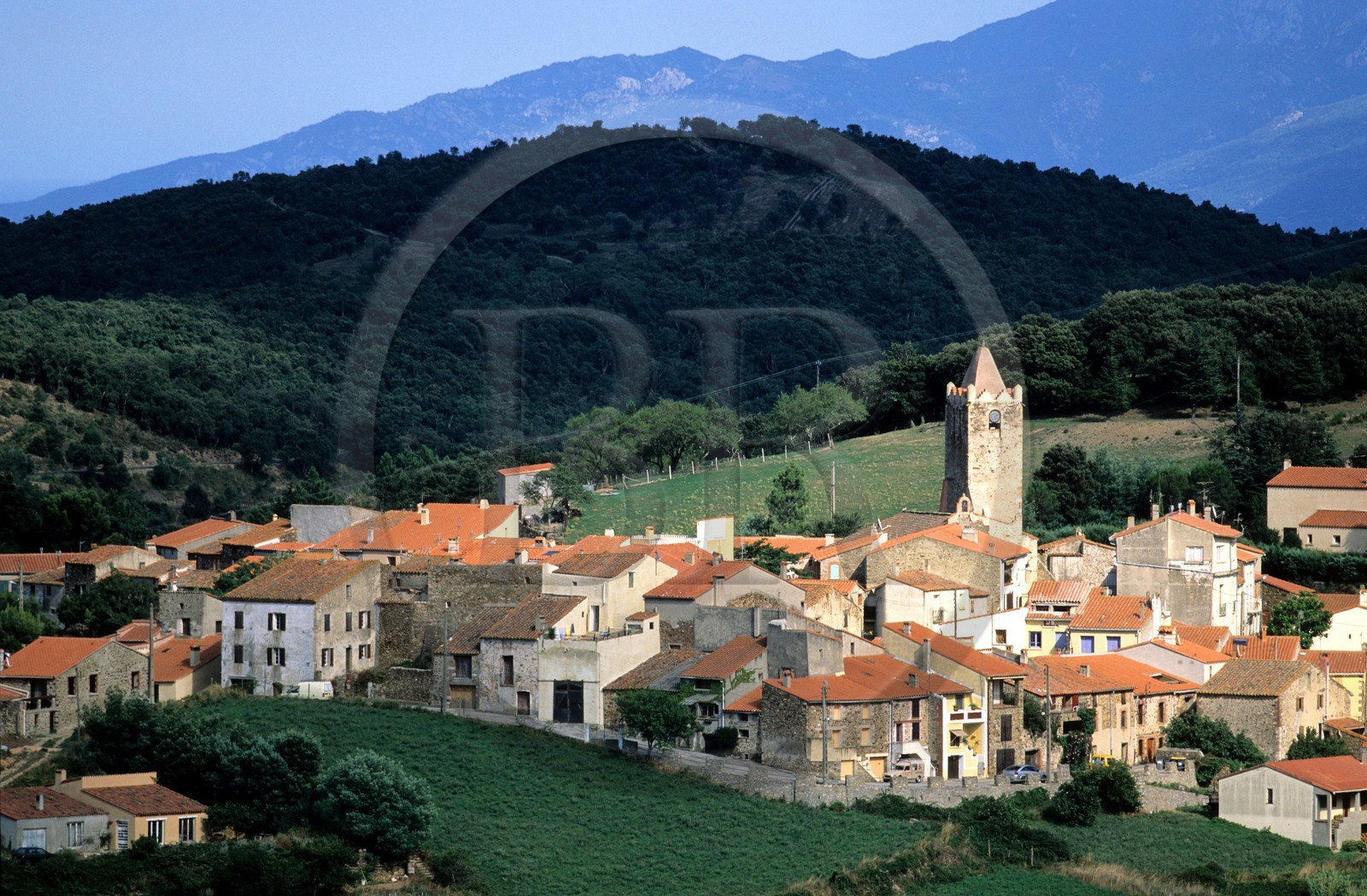 France, Pyrénées-Orientales (66), le village d'Aspres