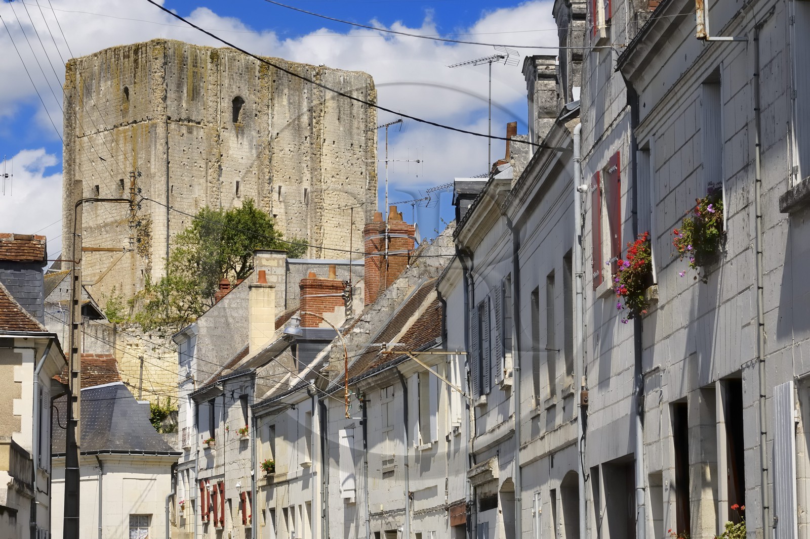 France, Indre-et-Loire (37), Loches, le donjon de la forteresse féodale