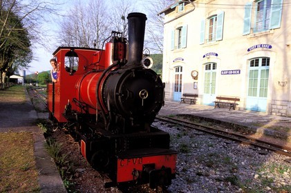France, Côte-d'Or (21), Bligny-sur-Ouche, chemin de fer touristique de la vallée de l' Ouche