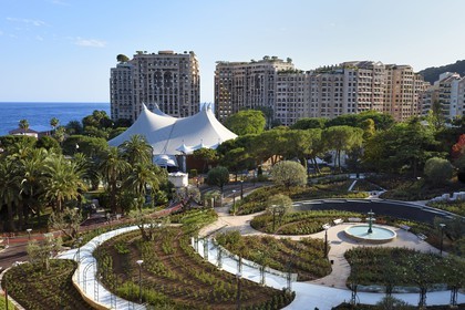 Principauté de Monaco, Fontvieille, la roseraie Princesse Grace