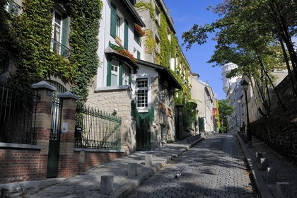 France, Paris (75), la Butte Montmartre, rue Cortot