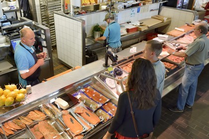 Suède, Västra Götaland, Göteborg (Gothenburg), l'Eglise du poisson (marché de poisson couvert) Feskekörka