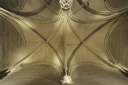 France, Val-de-Marne (94), Vincennes, le château de Vincennes, le donjon, salle du conseil au premier étage