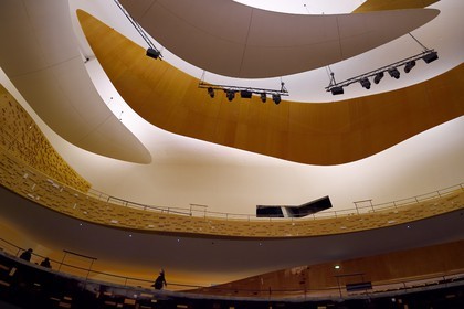 France, Paris (75), Le Philarmonie de Paris de l'architecte Jean Nouvel