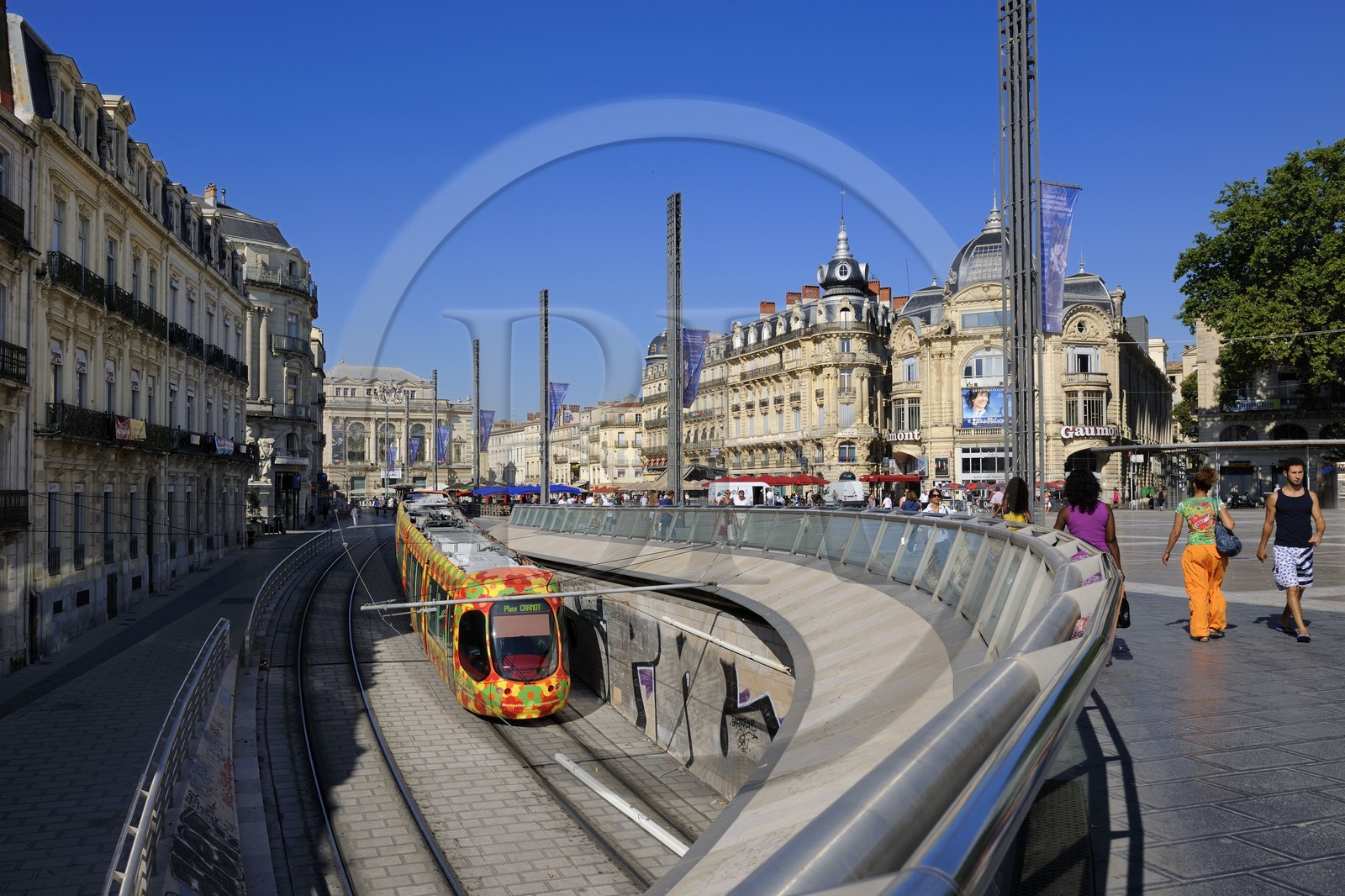 France, Hérault (34), Montpellier, centre historique, l'Ecusson, place de la Comédie