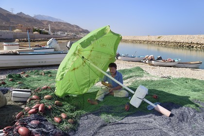 Sultanate of Oman, Ash Sharqiyah region, the fishermen village of Tiwi on the turtle coast