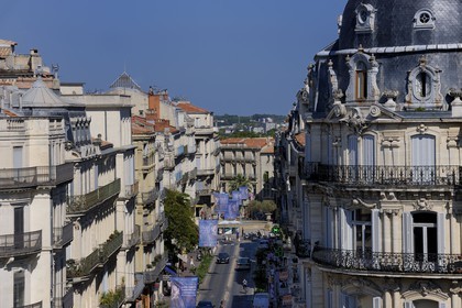 France, Hérault (34), Montpellier, immeubles 19ème siècle rue Foch