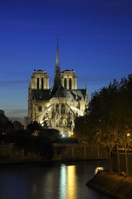 France, Paris (75), les rives de la Seine, classées Patrimoine Mondial de l'UNESCO, la cathédrale Notre-Dame