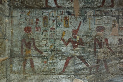 Egypte, Haute Egypte, Nubie, Lac Nasser, site d'Amada, temple d'Amon