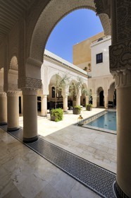 Morocco, Middle Atlas, Fez, Imperial City, Fez El Bali, medina listed as World Heritage by UNESCO, Riad Fes luxury hotel