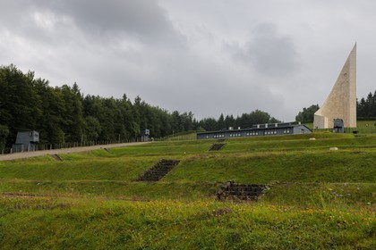 France, Bas-Rhin (67), région de Schirmeck, camp de concentration nazi du Struthof-Natzwiller et le Mémorial national de la Déportation