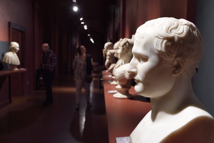 France, Corse-du-Sud (2A), Ajaccio, musée Fesch (musée des beaux-arts), buste de Napoleon 1er par Antoine Denis Chaudet