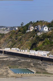 France, Manche, Cotentin, Granville and its sea water swimming pool