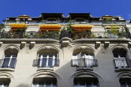 France, Paris (75), immeuble du 77 rue Boileau de style Art Nouveau  par Hector Guimard