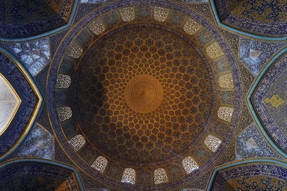 Iran, province d'Ispahan, Ispahan, mosquée du Cheikh Lotfallah (Lotfollah) datant du début du XVIIe siècle