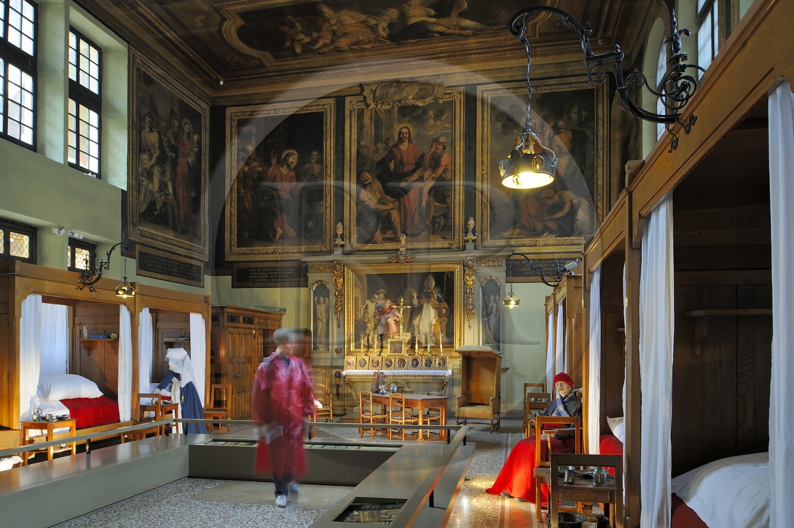 France, Côte-d'Or (21), l'Hôtel-Dieu des Hospices de Beaune, salle Saint Hughes