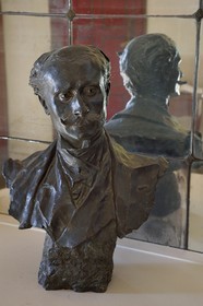 France, Pyrenees Atlantiques, Basque Country, Cambo les Bains, Villa Arnaga, the French author Edmond Rostand's house and museum, the Great Hall, chest of Edmond de Rostand