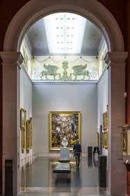 France, Herault, Montpellier, historic center, Fabre museum, 17th century paintings in the Galerie des Griffons