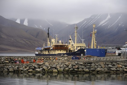 Norvège, Svalbard (Spitzberg), port de Longyearbyen