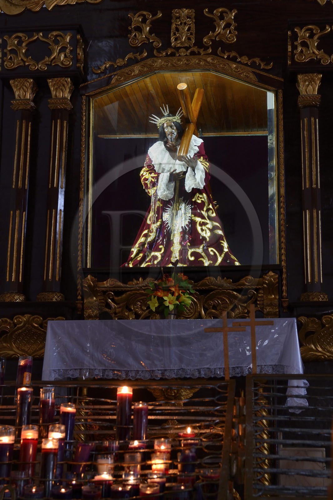 Panama, province de Colon, Portobelo, iglesia San Felipe, El Cristo Negro