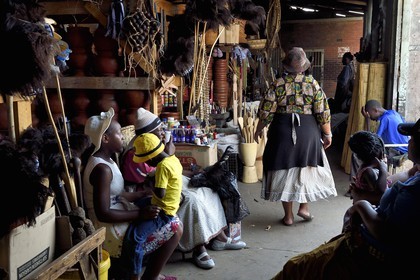 Zimbabwe, Harare, Mbare covered handicraft Market