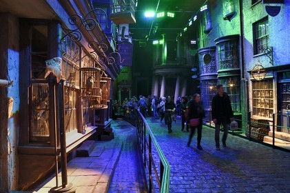 United Kingdom, Hertfordshire, Leavesden, Leavesden Film Studios, Harry Potter Studio Tour London, the scene of the eight Harry Potter movies' making of, Diagon alley