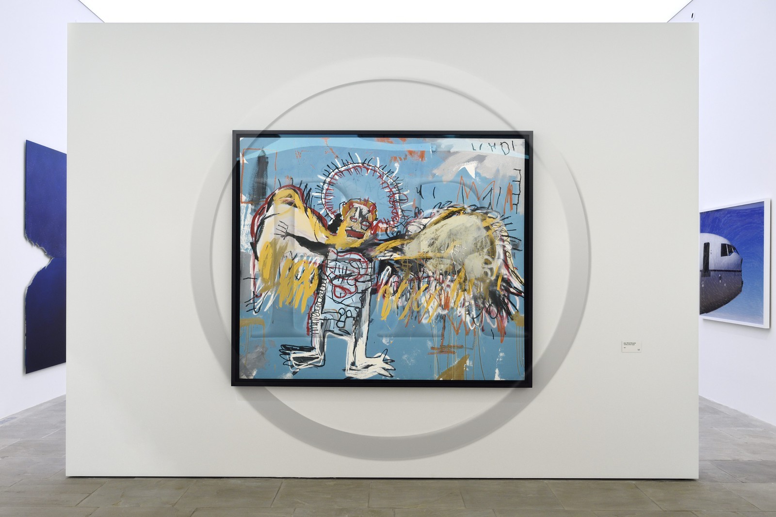 France, Var (83), Iles d'Hyères, parc national de Port Cros, Ile de Porquerolles, la Fondation Carmignac, Sans Titre (Fallen Angel) (1981) de Jean-Michel Basquiat