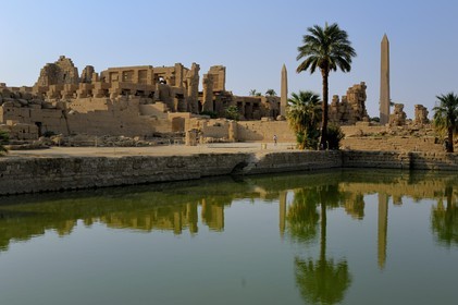 Egypt, Upper Egypt, Nile Valley, Luxor, Karnak Temple listed as World Heritage by UNESCO, the sacred lac