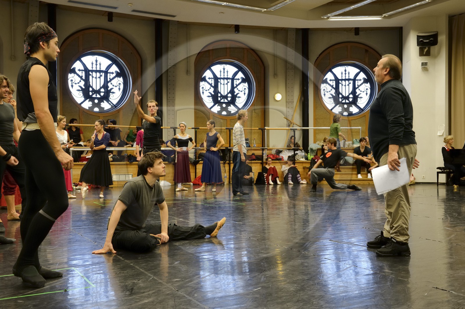 France, Paris (75), Opéra Garnier, répetition de Don Quichotte, assistant maitre de ballet Fabrice Bourgeois
