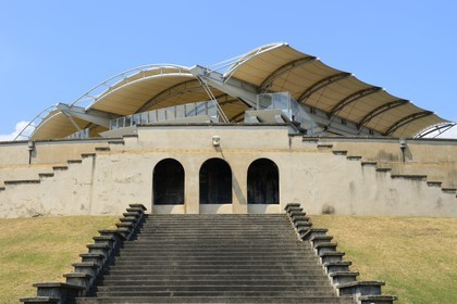 France, Rhône (69), Lyon, le stade de Gerland de l'architecte Tony Garnier