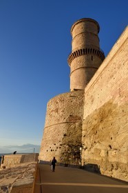 France, Bouches du Rhone, Marseille, the MuCEM museum partly inside the Fort Saint Jean