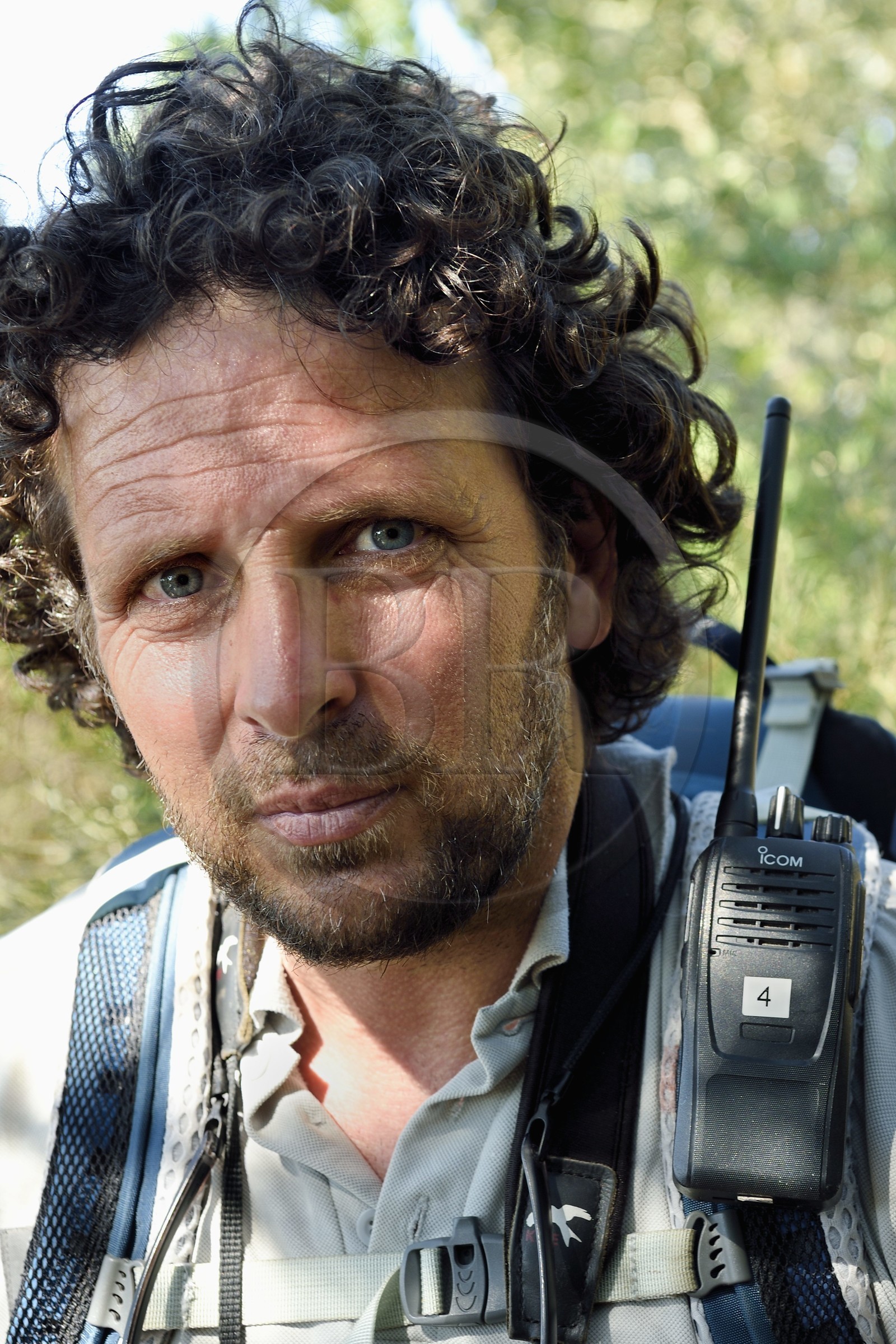 France, Var (83), Iles d'Hyères, Parc national de Port Cros, Ile de Port-Cros, Johann Cerisier, garde moniteur du parc national de Port-Cros en tournée de surveillance