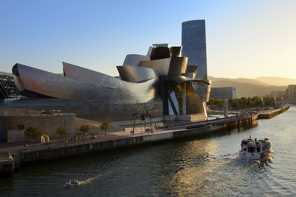 Spain, Basque Country Region, Vizcaya Province, Bilbao, the Guggenheim Museum designed by Frank Gehry