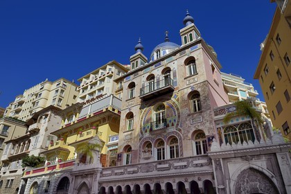 Principauté de Monaco, Monaco, quartier Moneghetti, Villa Danichgah de style persan sur le boulevard du Jardin Exotique