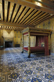 France, Loir et Cher, Loire Valley listed as World Heritage by UNESCO, Chateau de Blois, bedroom of the king