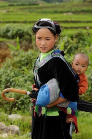 Vietnam, Lao Cai province, North-West Sapa district, the Blue Hmong minority group