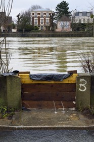 France, Val de Marne, Le Perreux-sur-Marne, the Marne riverside flooded