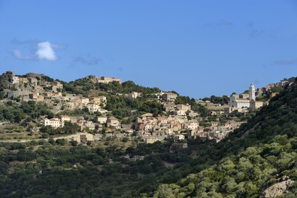 France, Haute Corse, Balagne, perched village of Corbara