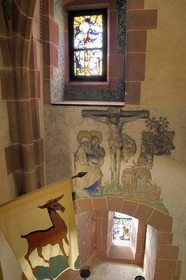 France, Bas-Rhin (67), Orschwiller, le chateau du Haut-Koenigsbourg, la chapelle