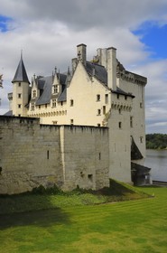 France, Maine et Loire, Loire Valley listed as World Heritage by UNESCO, Montsoreau, labelled Les Plus Beaux Villages de France (The Most Beautiful Villages of France), Chateau de Montsoreau, castle rebuilt in the 15th century, on the Loire river banks