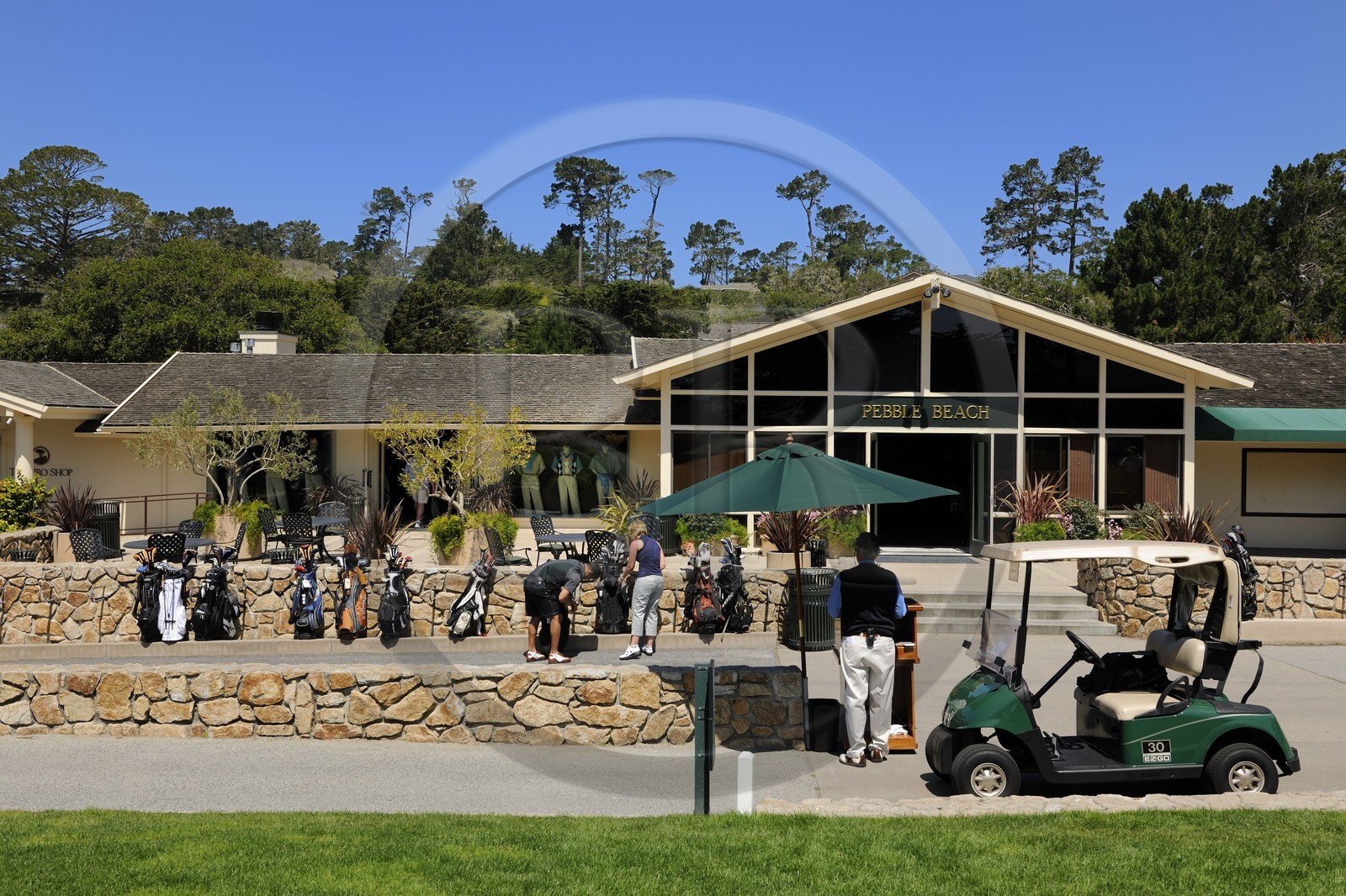 Etats-Unis, Californie, 17 mile drive, golf de Peeble Beach