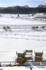 France, Paris, Saint Michel district, the Luxembourg Gardens, chairs