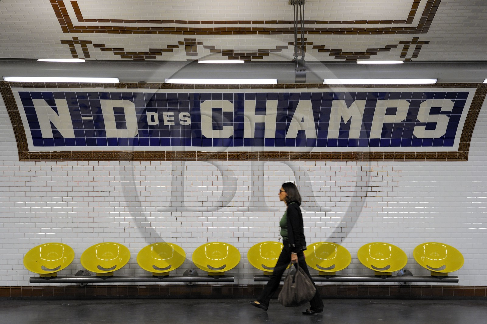 France, Paris (75), station de metro Notre-Dame des Champs
