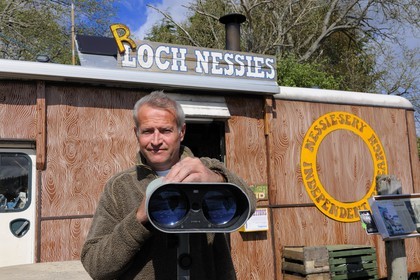 Royaume-Uni, Ecosse, région des Highlands, le Loch Ness, Steve Feltham qui chasse  Nessie depuis 1991
